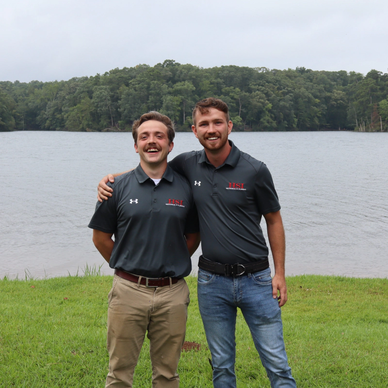 Tanner and Nate smile